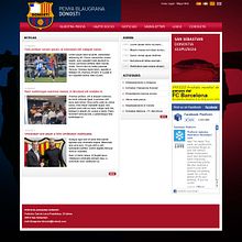 Peña Blaugrana Donosti. Un projet de Design  , et Programmation de Josep M Garcia Gualdo - 20.09.2011