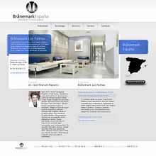 Branemark España web. Un projet de Design  , et Programmation de Josep M Garcia Gualdo - 20.03.2010