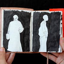 Cuaderno de viaje: En espera. Un proyecto de Ilustración tradicional de Maria Bombassat - 20.01.2014