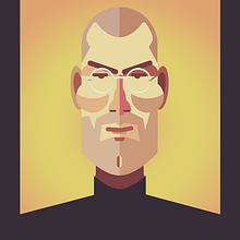 Steve Jobs. Design, and Traditional illustration project by Federico Cerdà - 01.20.2014