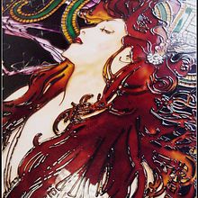 El arte en cristal (copias de pinturas de Alphonse Mucha) Ein Projekt aus dem Bereich Design, Bildende Künste, Kreative Beratung, Innendesign und Malerei von Oksana Senko - 24.01.2014
