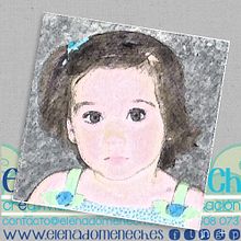 Ester... (dibujo original en pastel y lápices de colores) . Traditional illustration project by Elena Doménech - 01.25.2014