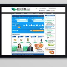 Web Clickline - nacional e internacional (2013). Design project by Alejandra Marín Garibay - 06.30.2013
