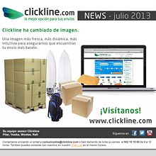 Newsletter Clickline (2013). Design project by Alejandra Marín Garibay - 07.01.2013