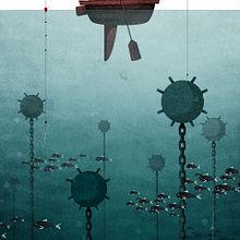 Pescadores. Editorial Design, Graphic Design, and Traditional illustration project by Nicolás Aznárez - 01.29.2014