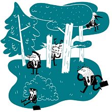 Bosque un lunes. Un projet de Design  et Illustration traditionnelle de Dani Blanc - 26.01.2014