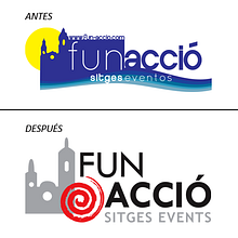 Cambio de cara de Fun-Acció. Un proyecto de Diseño gráfico y Eventos de Magda Noguera - 27.01.2014