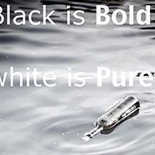 Black is Blod  Whie is Pure. Photograph project by Pere Sebastia Garcia Moreno - 01.27.2014