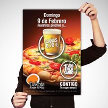 Cartel aniversario Dakota. Een project van  Ontwerp, Grafisch ontwerp, Evenementen y  Reclame van Emilio Sánchez Coloma - 27.01.2014