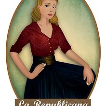 Etiqueta de vino La Republicana. Un proyecto de Diseño, Diseño de producto, Diseño gráfico e Ilustración tradicional de Andrea García Malo de Molina - 28.01.2014
