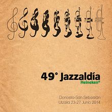 49 Jazzaldía (propuesta). Graphic Design, Traditional illustration, and Advertising project by Pedro López Andradas - 01.29.2014