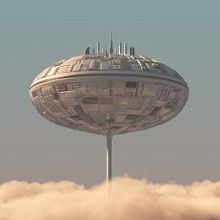 Concept Art de ciudad en el aire estilo Star Wars. Un proyecto de Animación de Núria Rifà Bonells - 30.01.2014