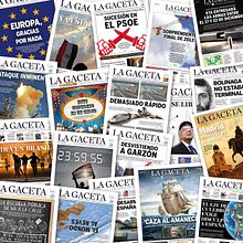 Resumen Portadas La Gaceta II. Un proyecto de Dirección de arte, Diseño, Diseño editorial e Ilustración tradicional de Ignacio Cascajero - 02.02.2014