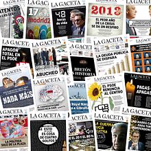 Resumen Portadas La Gaceta III. Un proyecto de Dirección de arte, Diseño, Diseño editorial y Diseño gráfico de Ignacio Cascajero - 02.02.2014