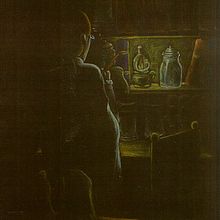 Frankenstein de Mary Shelley. Traditional illustration project by Elisenda Juan Jané - 02.04.2014