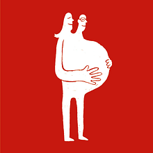 Maternity. Magazine Illustrations.. Traditional illustration project by Ina Fiebig - 02.04.2014