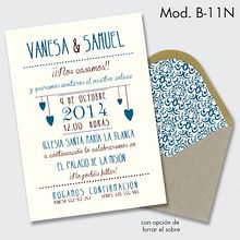 invitación de boda estilo vintage. Een project van  Ontwerp van imprentapedragosa - 06.02.2014