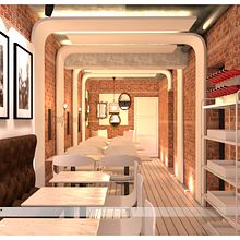 Proyecto de Reforma derestaurante en Madrid. Un proyecto de 3D, Arquitectura interior, Diseño y Diseño de interiores de Javier Anuncibay Hernaz - 21.05.2014