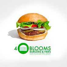 4 Blooms Burgers and Fries. Art Direction project by Juan Sánchez - 08.12.2012