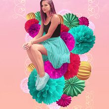 Pom poms flower. Art Direction, Graphic Design, Photograph, Photograph, and Post-production project by Teresa Guillem Tanco - 02.03.2014