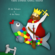 Cartel Antroxu 2014. Design, and Traditional illustration project by Javi Rodríguez - 02.10.2014
