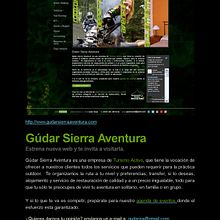 Gúdar Sierra Aventura: Newsletter: creación, envío y gestión de listas.. Web Development, Marketing, and Advertising project by Elena Doménech - 02.10.2014