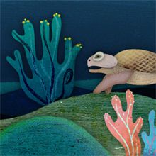 Octopus Game . % Stiliana Mitzeva tarafından hazırlanan Geleneksel illüstras, Ve on projesi - 07.10.2013