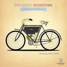 Peugeot Scooters . Ilustrație tradițională de Gorka Basaguren Mendiolea - 02.10.2014