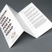 Flyer Redes por la diversidad. Editorial Design, Design, and Graphic Design project by Maria Navarro - 02.13.2014