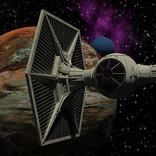 TIE FIGHTER - 3D studio. Un proyecto de 3D de José Avero - 14.02.2014
