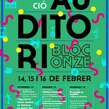Carteles para la Inaugruación del Auditori de Can Batlló (Barcelona). Un proyecto de Diseño y Diseño gráfico de Hugo Cornelles Llobregat - 16.02.2014