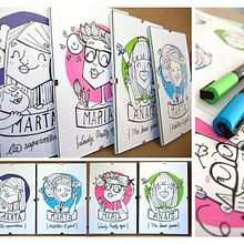 RETRATOONS Caricaturas personalizadas 100% a mano o digitales. Un progetto di Character design, Illustrazione tradizionale, Pittura e Artigianato di Julia Salinas - 08.02.2014
