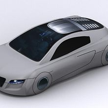 Coche Cartón  3D+Pepakura. 3D, Arts, Crafts, and Automotive Design project by Joaquin Lamarca Oliveira - 06.20.2011
