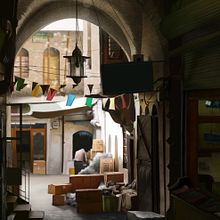 Callejón -  Pintura digital realizada con los dedos en el Ipad  Ein Projekt aus dem Bereich Bildende Künste, Traditionelle Illustration und Malerei von Jaime Sanjuan Ocabo - 20.02.2014