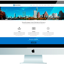 Texas European Chamber of Commerce website. Web Design project by Alberto Saavedra - 02.24.2014