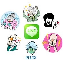 LINE Stickers - A Funny Crew. Projekt z dziedziny Design użytkownika Alejandra Morenilla - 03.02.2014