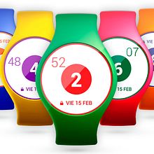 Smartwatch Concept design. Design, Product Design, Graphic Design, Interactive Design, Motion Graphics, and UX / UI project by Oscar Armando Carballido Perdomo - 02.26.2014