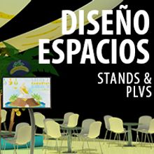DISEÑO DE STANDS, PLVS E INTERIORES. 3D, Furniture Design, Making & Industrial Design project by Verónica Tapia - 02.27.2014