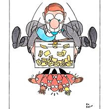 Estampa nietzscheana #3: el político Ein Projekt aus dem Bereich Traditionelle Illustration und Malerei von Pitu Pitarch - 01.11.2013