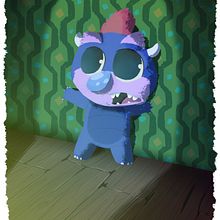 Mi monstruito. Een project van Animatie, Film, video en televisie, Ontwerp van personages, Redactioneel ontwerp y Traditionele illustratie van David Pavón Benítez - 02.03.2014