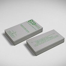 Eco-efficient Design - Business Card. Graphic Design project by Alonso Urbanos - 02.22.2015