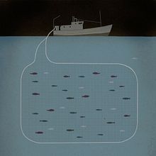 Diálogo de pescadores. Traditional illustration project by Sergi Solans - 03.03.2014
