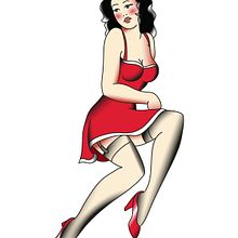 Ilustraciones Pin up. Un progetto di Illustrazione tradizionale di Gracia Fernández Arroyo - 04.03.2014