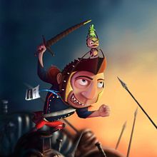 Guerrero para THU CG Challenge. Un progetto di Character design e Illustrazione tradizionale di Juan Martín Bueno - 29.06.2015
