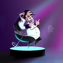 El viejo elvis. Un progetto di 3D, Character design e Illustrazione tradizionale di Juan Martín Bueno - 05.03.2014
