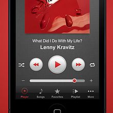 Music Player. Un proyecto de Diseño gráfico y UX / UI de Ulyana Kravets - 07.03.2014