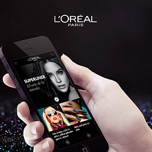 L'Oreal Paris · Web móvil para España. Art Direction, Web Design, and UX / UI project by Jimena Catalina Gayo - 08.31.2013