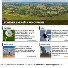 Web ecoener.es. Web Development, Design, and Graphic Design project by Rafael Cachos Calvo - 04.09.2010