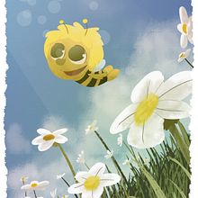 La abeja Maya. Een project van Animatie, Film, video en televisie, Ontwerp van personages, Redactioneel ontwerp y Traditionele illustratie van David Pavón Benítez - 10.03.2014