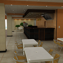 Snack Bar. Interior Design project by Yordany Ovalle Muñoz - 03.10.2014